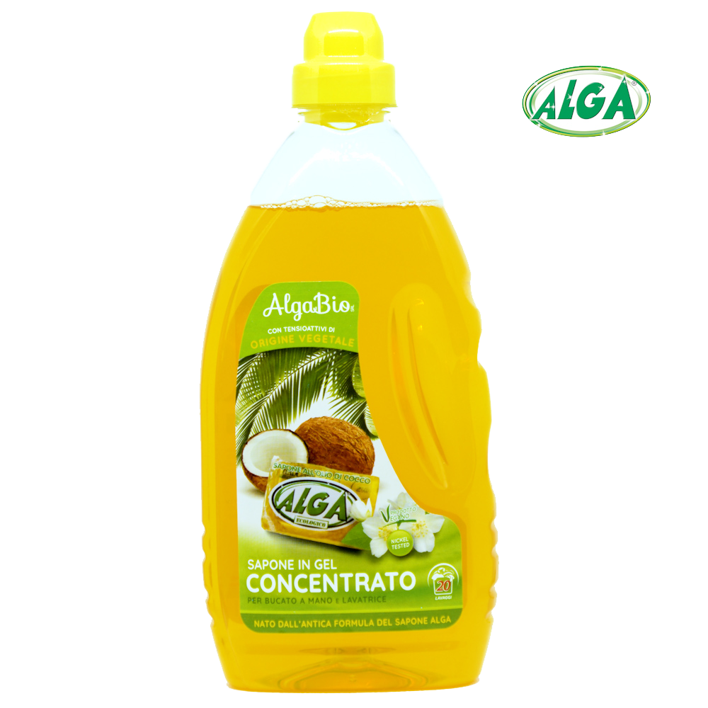 6X ALGA BIO SAPONE PANETTO ECOLOGICO DA 400 GR ALL'OLIO DI COCCO  IPOALLERGENICO