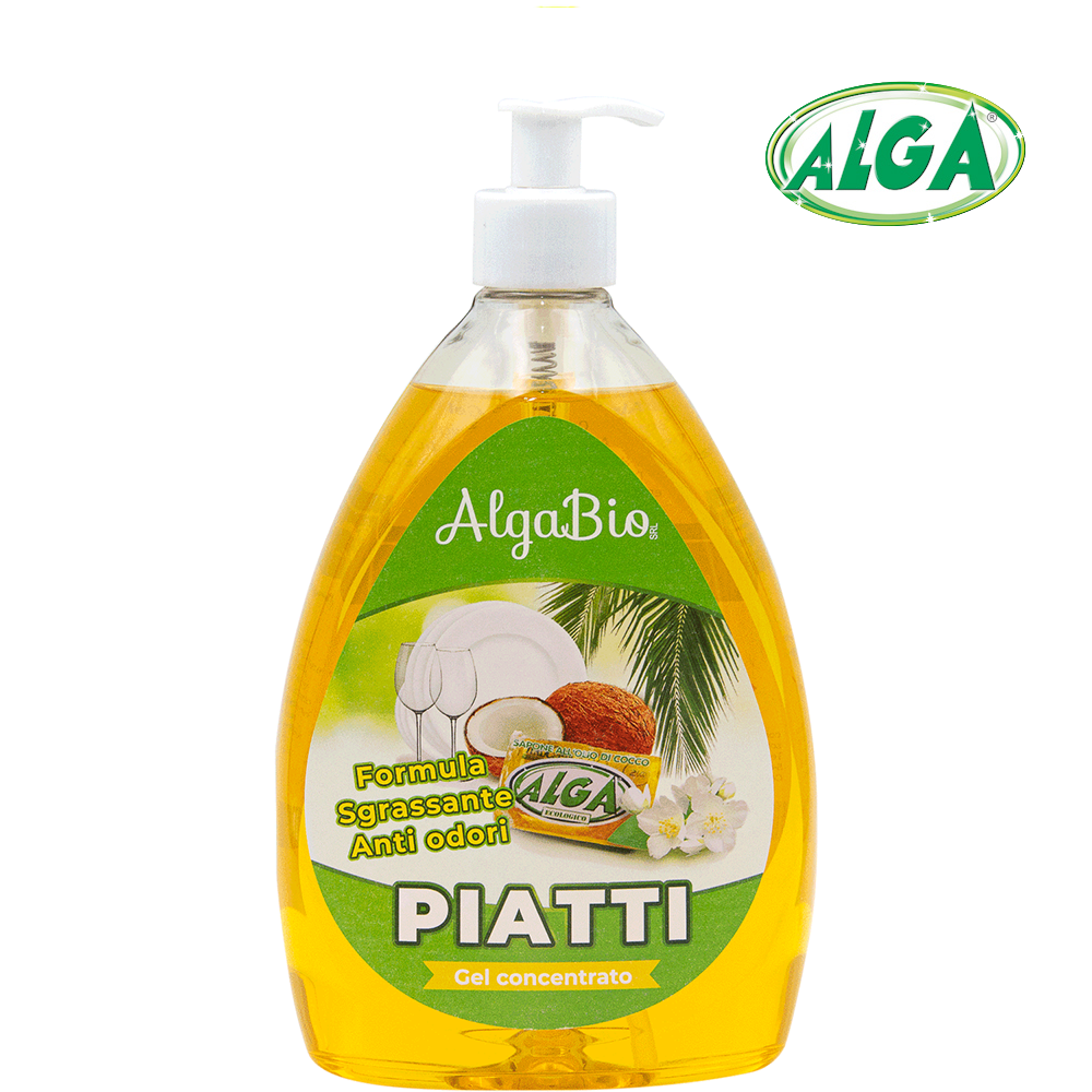 ALGA LAVA PIATTI IN GEL CONCENTRATO – 12 PEZZI – Alga Sapone Ecologico