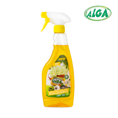 Detersivo piatti e sgrassatore con sapone ALGA, 1 litro e mezzo a 1,30  euro, economico ed ecologico 