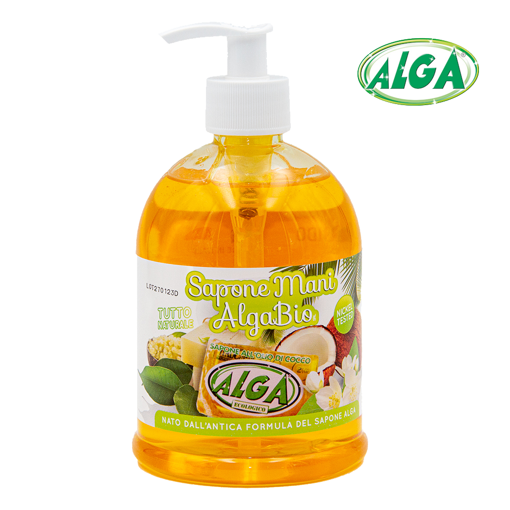 ALGA SAPONE MANI BIO 500 ML – 12 PEZZI – Alga Sapone Ecologico